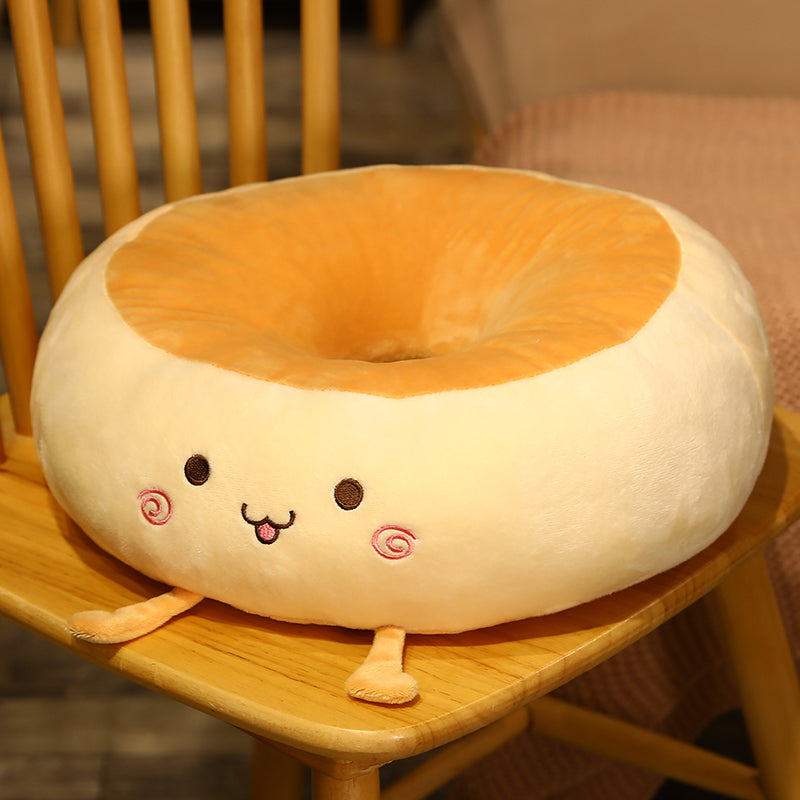 Loafi Toast Bread Floor Cushion – Cozy Kawaii Seat Pillow
